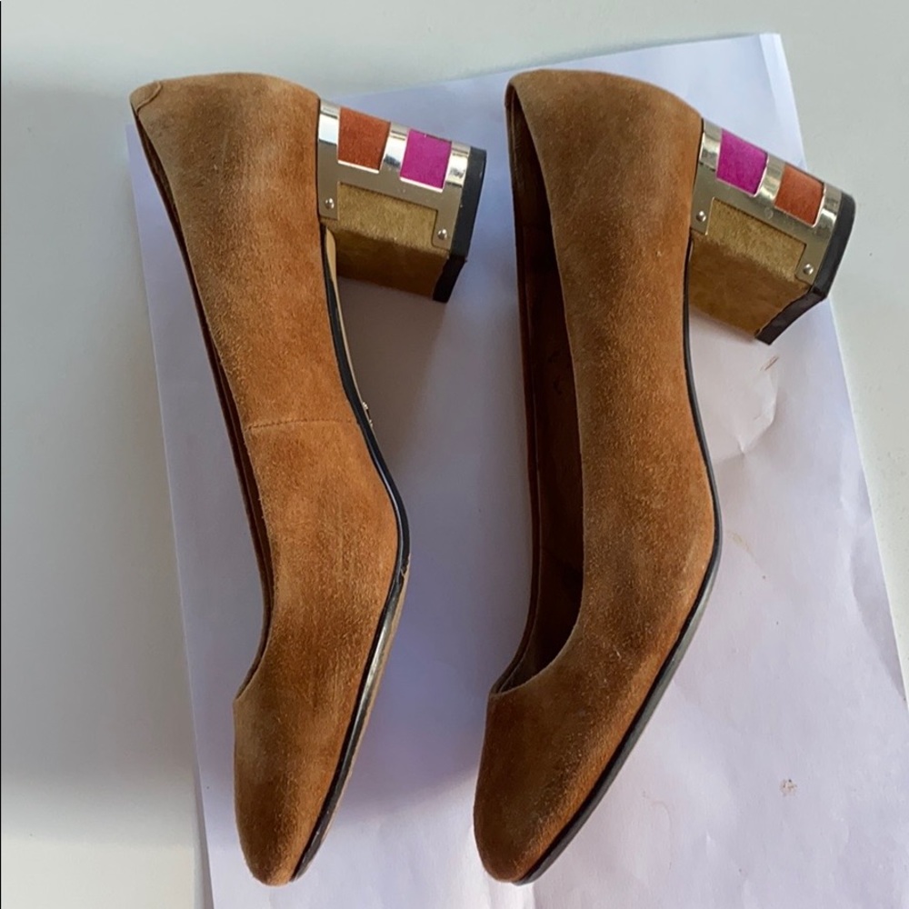 Nina Suede block heels - Picture 7 of 9